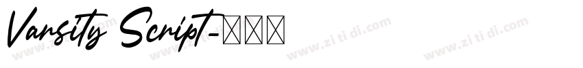 Varsity Script字体转换
